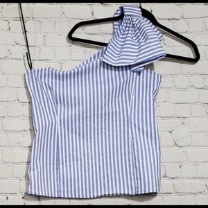 New York & Company One Shoulder Top